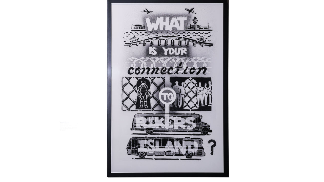 Graphic artwork on wall